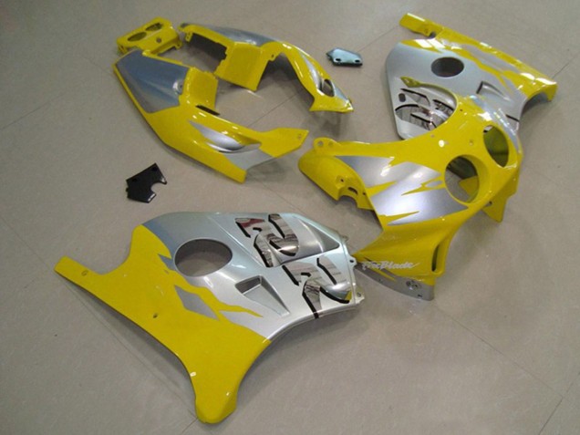 1990-1998 Gelb Silber CBR250RR Verkleidung