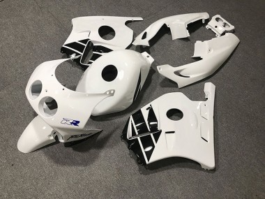 1990-1998 Weiß Schwarz CBR250RR Verkleidung