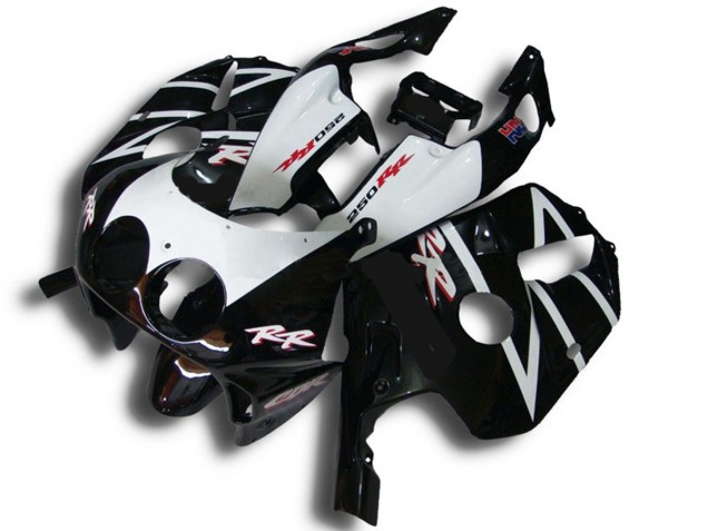 1990-1998 Schwarz Mit Floro Gelb CBR250RR Verkleidung 1990-1998 Schwarz Mit Floro Gelb CBR250RR Verkleidung