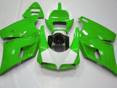 1993-2005 Glänzend Grün & Weiß Ducati 996 748 916 998 Verkleidung