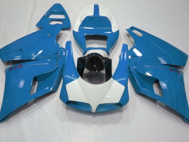 1993-2005 Hellblau & Glänzend Weiß Ducati 996 748 916 998 Verkleidung