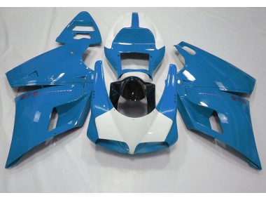 1993-2005 Hellblau & Glänzend Weiß Ducati 996 748 916 998 Verkleidung
