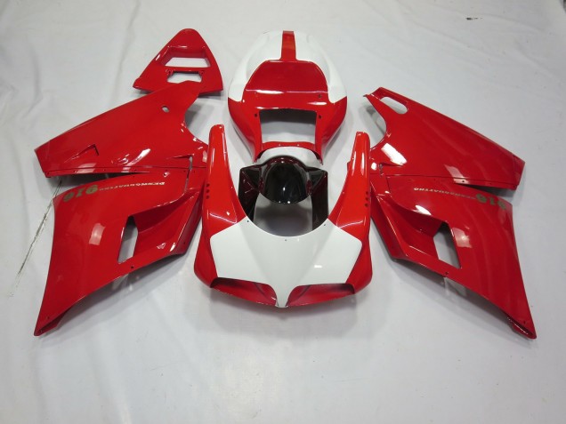 1993-2005 Rot & Weiß Ducati 996 748 916 998 Verkleidung 1993-2005 Rot & Weiß Ducati 996 748 916 998 Verkleidung