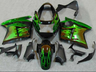 1996-2007 Grün Flamme CBR1100XX Verkleidung