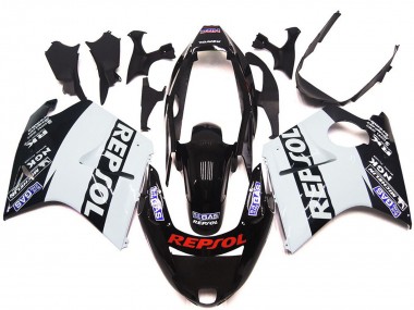 1996-2007 Weiß Repsol Glanz CBR1100XX Verkleidung