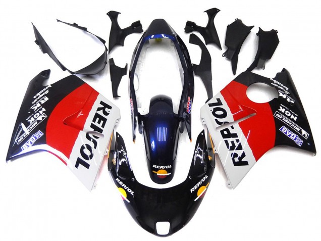 1996-2007 Rot Schwarz & Weiß Repsol CBR1100XX Verkleidung 1996-2007 Rot Schwarz & Weiß Repsol CBR1100XX Verkleidung