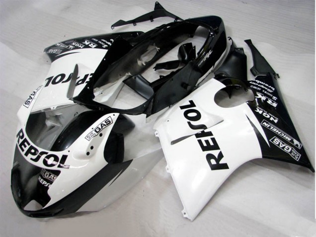 1996-2007 Schwarz Weiß Repsol CBR1100XX Verkleidung 1996-2007 Schwarz Weiß Repsol CBR1100XX Verkleidung