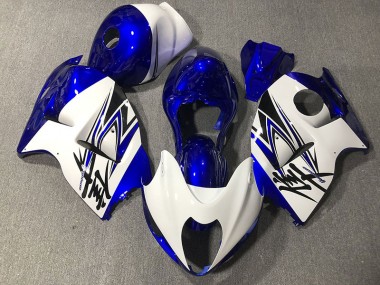 1997-2007 Glänzend Weiß & Blau GSXR 1300 Verkleidung