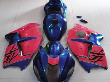 1997-2007 Glänzend Blau & Rot GSXR 1300 Verkleidung