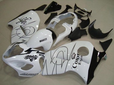 1997-2007 Weiß Mit Grün GSXR 1300 Verkleidung