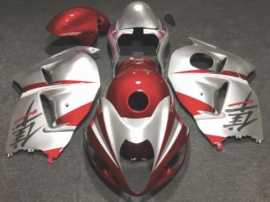 1997-2007 Rot Glänzend & Silber GSXR 1300 Verkleidung