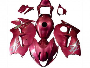 1997-2007 Rot Glänzend & Silbernes Logo GSXR 1300 Verkleidung