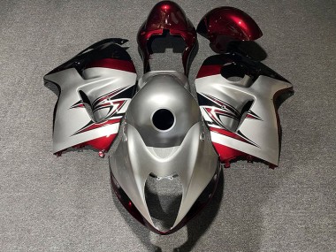 1997-2007 Silber Glänzend & Candy Red GSXR 1300 Verkleidung