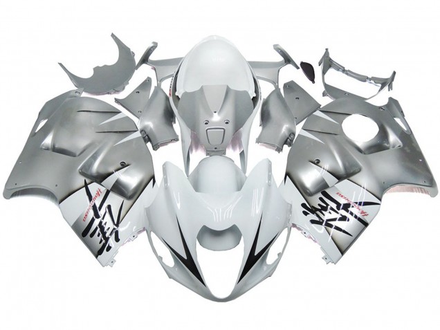 1997-2007 Silber & Glänzend Weiß OEM Stil GSXR 1300 Verkleidung 1997-2007 Silber & Glänzend Weiß OEM Stil GSXR 1300 Verkleidung