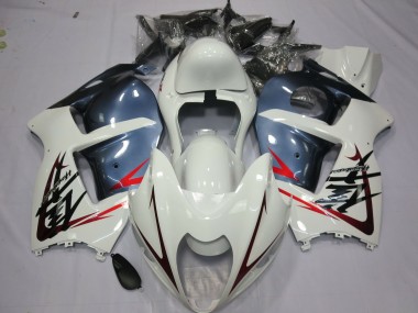 1997-2007 Weiß & Staubblau GSXR 1300 Verkleidung
