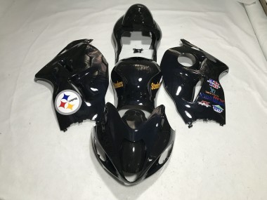 1997-2007 Teamlogo In Schwarz Glänzend GSXR 1300 Verkleidung
