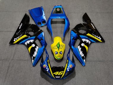 1998-2002 Blauer & Gelber Hai R6 Verkleidung