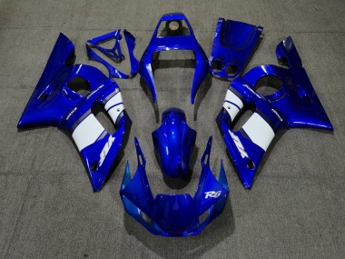 1998-2002 Blauweißes Design R6 Verkleidung