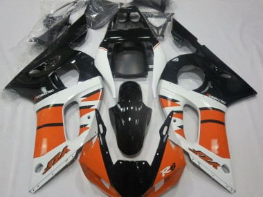 1998-2002 Orange Glänzend & Schwarz R6 Verkleidung