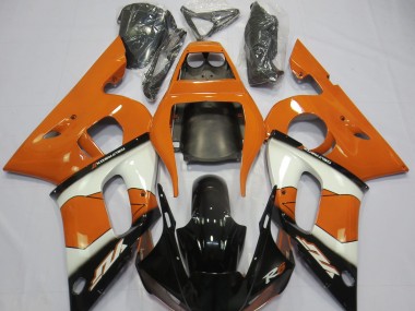 1998-2002 Orange Weiß & Schwarz R6 Verkleidung