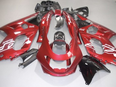 1998-2007 Aufkleber In Glänzendem Rot & Weiß YZF600 Verkleidung