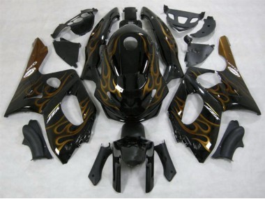 1998-2007 Gold Flamme Glänzend YZF600 Verkleidung