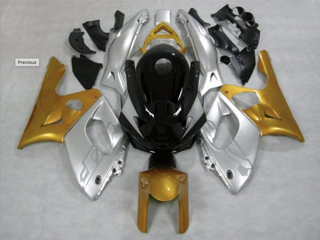 1998-2007 Gold & Silber Glänzend YZF600 Verkleidung 1998-2007 Gold & Silber Glänzend YZF600 Verkleidung