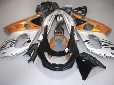 1998-2007 Orange Glänzend Silber & Schwarz YZF600 Verkleidung