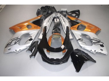 1998-2007 Orange Glänzend Silber & Schwarz YZF600 Verkleidung
