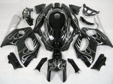 1998-2007 Schwarz & Silber Flamme YZF600 Verkleidung
