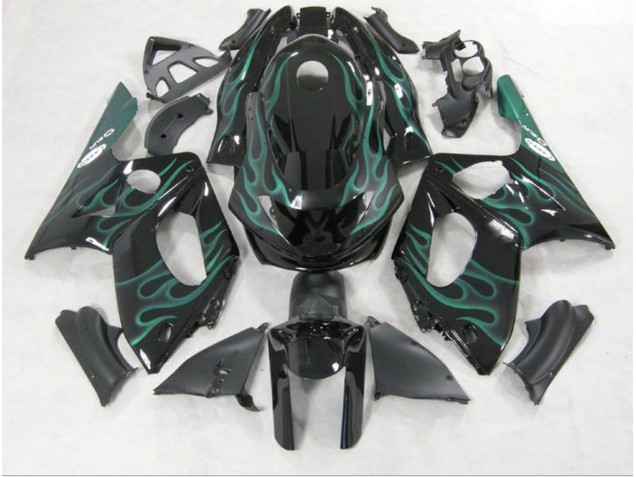 1998-2007 Smaragdgrün Flame YZF600 Verkleidung 1998-2007 Smaragdgrün Flame YZF600 Verkleidung