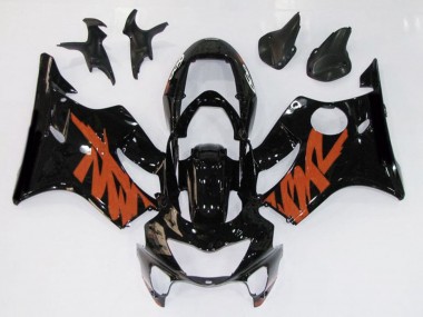 1999-2000 Schwarz Glänzend & Orange CBR600 F4 Verkleidung