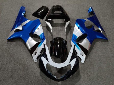 2000-2002 Blau Glänzend & Silber OEM GSXR 1000 Verkleidung