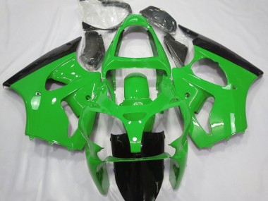 2000-2002 Glänzend Grün & Schwarz ZX6R Verkleidung