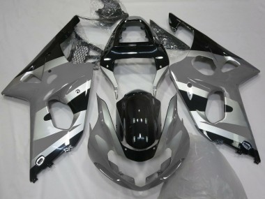 2000-2002 Grau-Silber OEM-Stil GSXR 1000 Verkleidung