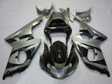 2000-2002 Silber & Schwarz OEM Stil GSXR 1000 Verkleidung