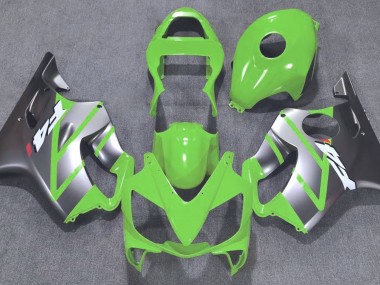 2001-2003 Grün & Matt Silber CBR600 F4i Verkleidung