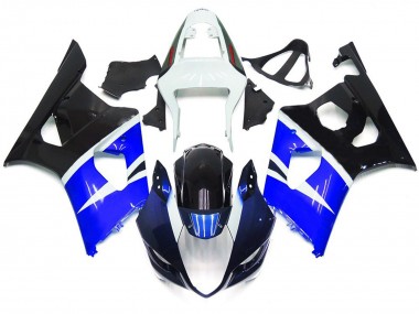 2003-2004 Blau & Schwarz Glänzend Custom Stil GSXR 1000 Verkleidung