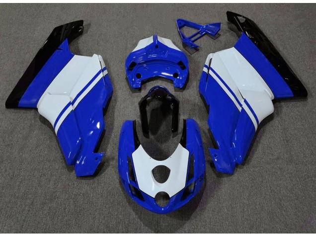 2003-2004 Glänzend Blau & Weiß Ducati 749 999 Verkleidung 2003-2004 Glänzend Blau & Weiß Ducati 749 999 Verkleidung