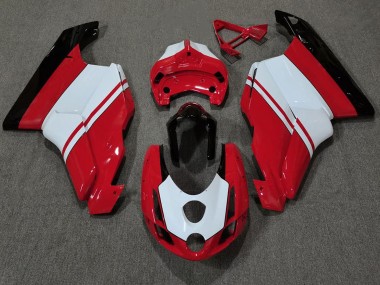 2003-2004 Rot Glänzend & Weiß Ducati 749 999 Verkleidung