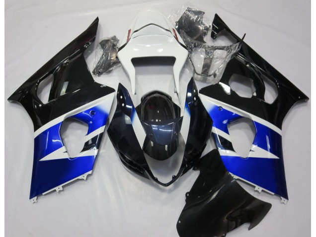 2003-2004 Schwarz Blau & Weiß GSXR 1000 Verkleidung 2003-2004 Schwarz Blau & Weiß GSXR 1000 Verkleidung