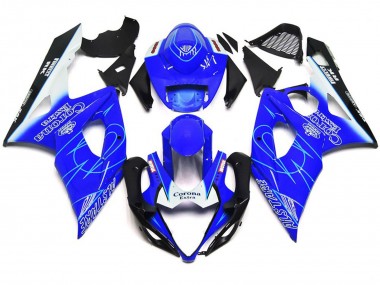 2005-2006 Blau & Weiß Corona Stil GSXR 1000 Verkleidung