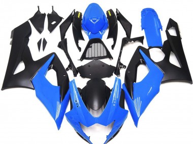2005-2006 Glänzend Blau Mit Gelben Logos GSXR 1000 Verkleidung