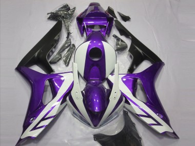 2006-2007 Glänzend Weiß & Lila CBR1000RR Verkleidung