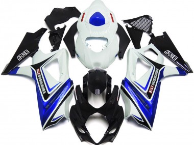 2007-2008 Blau Glänzend Mit Weiß & Schwarz OEM-Stil GSXR 1000 Verkleidung