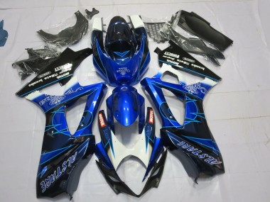 2007-2008 Blau & Schwarz Corona GSXR 1000 Verkleidung