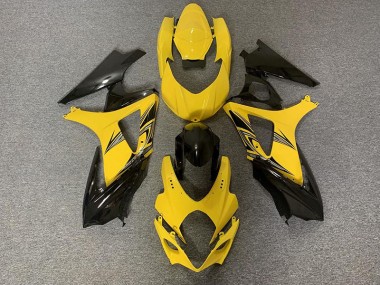 2007-2008 Schwarz & Gelb GSXR 1000 Verkleidung
