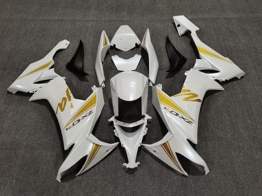 2008-2010 Perlweiß & Gold ZX10R Verkleidung
