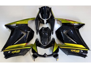 2008-2012 Glänzendes Schwarz & Gelb Ninja 250 Verkleidung
