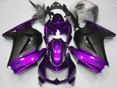 2008-2012 Lila & Matt Schwarz Ninja 250 Verkleidung